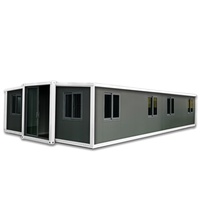 Portable 20ft/40ft Conteneur En Acier Préfabriqué Pliable Extensible Maison En Plein Air Bureau Chambre Hôtel Utiliser Panneau Sandwich En Bois Villa
