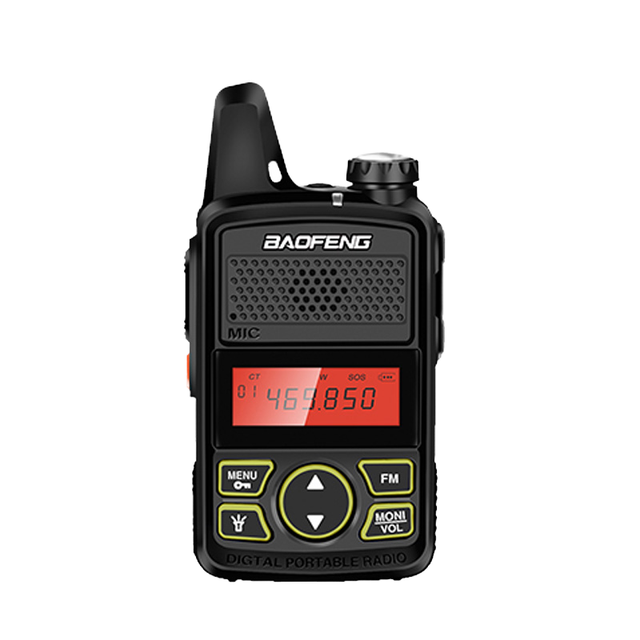 Mini Portable 5W UHF Digital Mobile for Walkie Talkie SOS Call IPX5 Water Resistant 16 Channels 1500-2000mAh