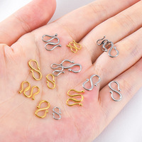 Connecteur de collier et bracelet en acier inoxydable 304 plaqué or 18 carats avec fermoirs M et S, accessoire de bijouterie DIY, fabriqué à Yiwu, Chine