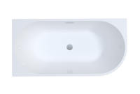 Baignoire autoportante ICEGALAX IG091D en acrylique, baignoire autoportante d'angle, salle de bain, baignoire moderne, 1,7 m