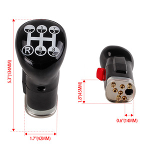 Car Gear <b>Shift</b> <b>Knob</b> 1655854 4630550500 for Volvo Trucks Black Plastic Ergonomic Design - Product Image 1