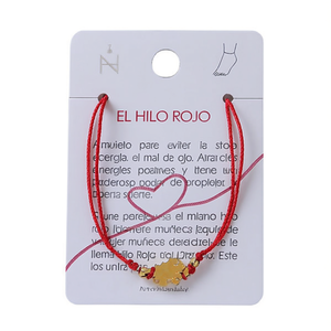 Bracelet de cheville en acier inoxydable avec cordon rouge, amulette porte-bonheur, protection, bijoux fins, unisexe, à porter au quotidien - Product Image 1