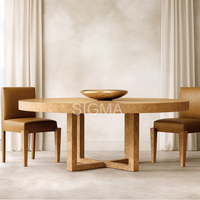 Ensemble de table à manger de luxe Ensemble de table à manger ronde Accessoires de meubles de maison