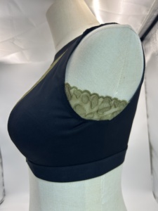 Reggiseno da donna YHD <span class=keywords><strong>100</strong></span>% <span class=keywords><strong>cotone</strong></span> con pizzo e cut-out frontale, traspirante, senza ferretto - Nuovo Arrivo - Product Image 2