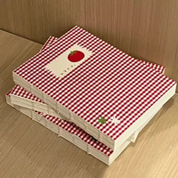 Cuaderno Estético con Cuadrícula de Tomates - Diario y Libreta Minimalista en Blanco para Estudiantes, Escritura Creativa y Scrapbooking