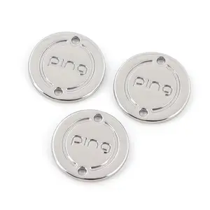 Manufacture Clothing Metal Tags Engraved Letters Plate Customized Badge Metal Labels