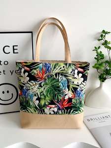 Sac de voyage en coton durable de haute qualité 2026, fourre-tout réutilisable avec imprimé animalier de basket-ball pour femme - Product Image 3