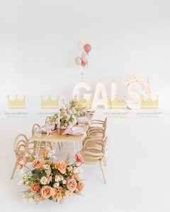 Chaise enfant en rotin tressé à la main, design moderne et léger, sécurisée pour l'extérieur, salon, fête d'anniversaire, décoration d'événements, pour enfants - Product Image 6