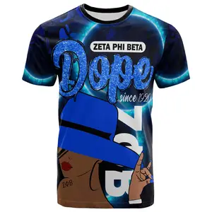 Zeta Phi Beta T-Shirt Schwestern-Team lässig atmungsaktiv Tee Drop-Shipping Produkte 2023 T-Shirt mit Werksverkauf Streetwear-Top