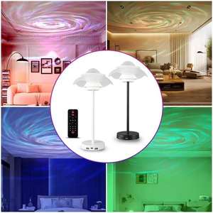 Nuova Lampada Notturna Cielo Stellato 2026, Proiettore Dinamico di Onde d'Acqua, Lampada da Tavolo Romantica con Effetto Onde Oceaniche per Arredamento Camera da Letto e Illuminazione d'Atmosfera - Product Image 5