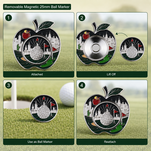 Creative Double-Sided Magnetic <b>Golf</b> Ball Marker Enamel Metal Design with Removable 25mm Marker for <b>Golf</b> Gifts - Product Image 3