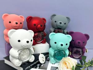 2025 vente chaude saint valentin cadeau femmes maman femme anniversaire bijoux boîte-cadeau conservé réel éternel rotatif Rose ours en peluche - Product Image 6