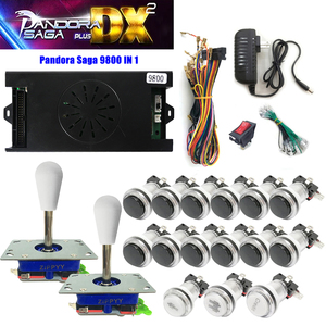 Pandoras 9800 in 1 scatola SAGA parti di giochi <span class=keywords><strong>Arcade</strong></span> scatola gioco <span class=keywords><strong>Push</strong></span> pulsante Joystick interruttore tappo nero pulsante Jamma DIY Kit - Product Image 1