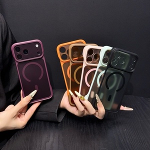 เคสโทรศัพท์แม่เหล็กแบบด้านโปร่งแสงรุ่นใหม่สำหรับ iPhone 18 13 14 15 16 17 Pro Max แบบไร้ขอบ ระบายความร้อนได้ดี ป้องกันอย่างแข็งแรง - Product Image 3