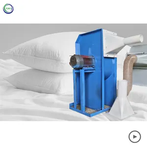 Wholesale Automatic Down Feather Foam And Ball Polyester Fiber Opening Machine Cushion Cotton Pillow Filling Machines