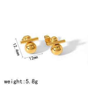 Tassel <b>Stud</b> <b>Earrings</b> 18K Gold Plated Geometric Design Long Style Fashion Jewelry For Women - Product Image 3