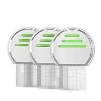 Kit de peigne de toilettage pour animaux de compagnie de soins médicaux pour petits chiens avec dents rondes pour enlever le mucus de croûte de nœuds