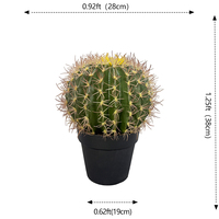 Nouveauté Décoration d'intérieur Pot en plastique Plante artificielle Succulente Cactus tropical Résistant aux UV Écologique Durable Vente en gros