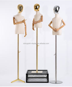 ทองใบหน้าเด็กผู้หญิงเด็กหุ่นเด็กแขนยืดหยุ่นเด็ก Enfant Unisex ครึ่งเด็กหุ่นสําหรับเสื้อผ้าจอแสดงผล - Product Image 2