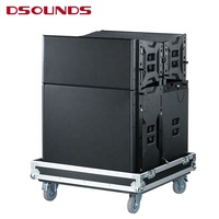 Haut-parleur de sonorisation double subwoofer de 18 pouces, haute puissance, passif, type Line Array, avec bobine mobile de 100 mm, pour système audio PA
