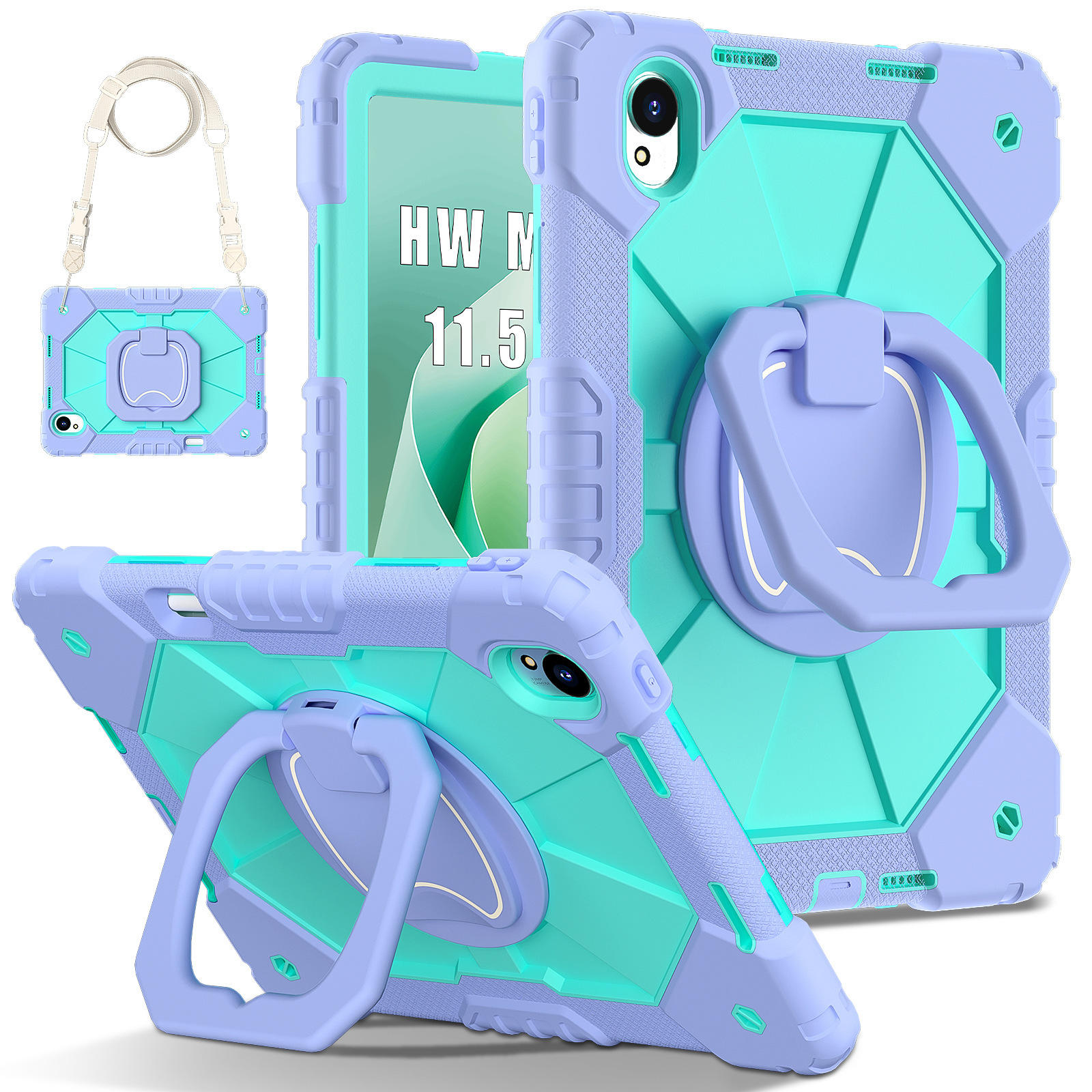 รากบัว สีม่วง สีเขียวมิ้นท์ - สำหรับ Huawei MatePad 11.5s