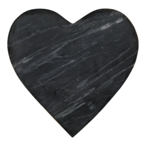 Vassoio decorativo in marmo a forma di cuore con bordo nero e oro per decorazioni per la casa, centrotavola, complemento per il tavolino da caffè - Product Image 6
