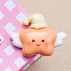 Goodnight Stars DIY dijes de resina hechos a mano Lucite cuentas sueltas nuevo diseño de dibujos animados accesorios de horquilla acrílico plástico Lucite Beads - Product Image 6