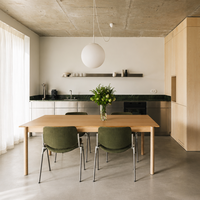Meubles de cuisine modernes en noyer de style mid-century, solution de mobilier sur mesure pour toute la maison, idéale pour les projets résidentiels