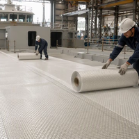 Kain Tenun E-Glass 600gsm dengan Resin Cepat Menyerap, Kain Fiberglass Kelas Laut untuk Pembuatan Kapal dan Perbaikan Lambung Kapal Pesiar