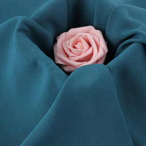 Tissu crêpe satiné tissé en acétate véritable bio 240g, teint uni, extensible dans les quatre sens, pour robes de soirée et confection de vêtements - Product Image 5