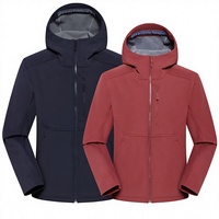 Chaqueta Softshell con Capucha para Exteriores, Táctica, Transpirable, Impermeable, con Logotipo Impreso y Bordado, para Uso Corporativo/Deportivo, Senderismo