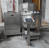 Mélangeurs à retourne YOSLON en acier inoxydable 304, mélangeur spiral 75 kg, bol amovible pour la fabrication de pain et de gâteaux, mélangeur à pâte industriel