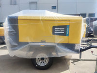 Compresseur d'air portable robuste XAS400 à moteur diesel PLC, boîte de vitesses, roulement, machine minière haute efficacité et fiable, 800 kg