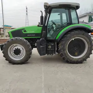agricultural machinery used tractors Deutz Fahr 140hp 4X4WD farm equipment front shovel loader orchard tractor