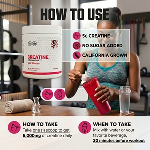 Créatine Naturelle pour Femmes et Complément Beauté Adulte – Poudre Pure Monohydrate OEM avec <span class=keywords><strong>BCAA</strong></span> 240g – Faible MOQ Usine OEM - Product Image 3