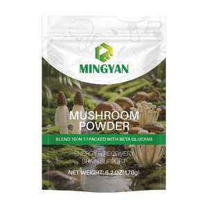 Mezcla de Extracto de Hongos Orgánicos 10 en 1 de Marca Privada al por Mayor, Mezcla Potente de Polvo de Extracto de Hongos: Melena de León, Cordyceps, Reishi, Chaga, Cola de Pavo - Product Image 1