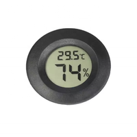 Mini Hygrometer Thermometer Fahrenheit or Celsius Meter Digital LCD Monitor Indoor Room Round Humidity Temperature Gauge
