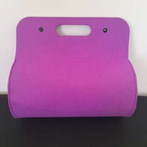 Sac à main rond en feutre au design moderne - Sac cadeau multifonction et ensemble de souvenirs avec couleur et logo personnalisables, haute qualité - Product Image 2