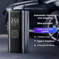 Gonfleur de pneus numérique portable de haute qualité 6000mAh 150PSI, pompe à air électrique pour voiture en ABS