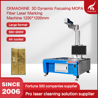 Laser à fibre MOPA haute précision 1000W, galvanomètre 3D grand format 1200mm pour marquage couleur sur garnitures d'ascenseurs et façades métalliques