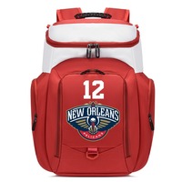 Mochila de Baloncesto Personalizada con Logotipo, Mochila Grande para Baloncesto con Compartimento para Balón, Mochila Deportiva Resistente para Equipos
