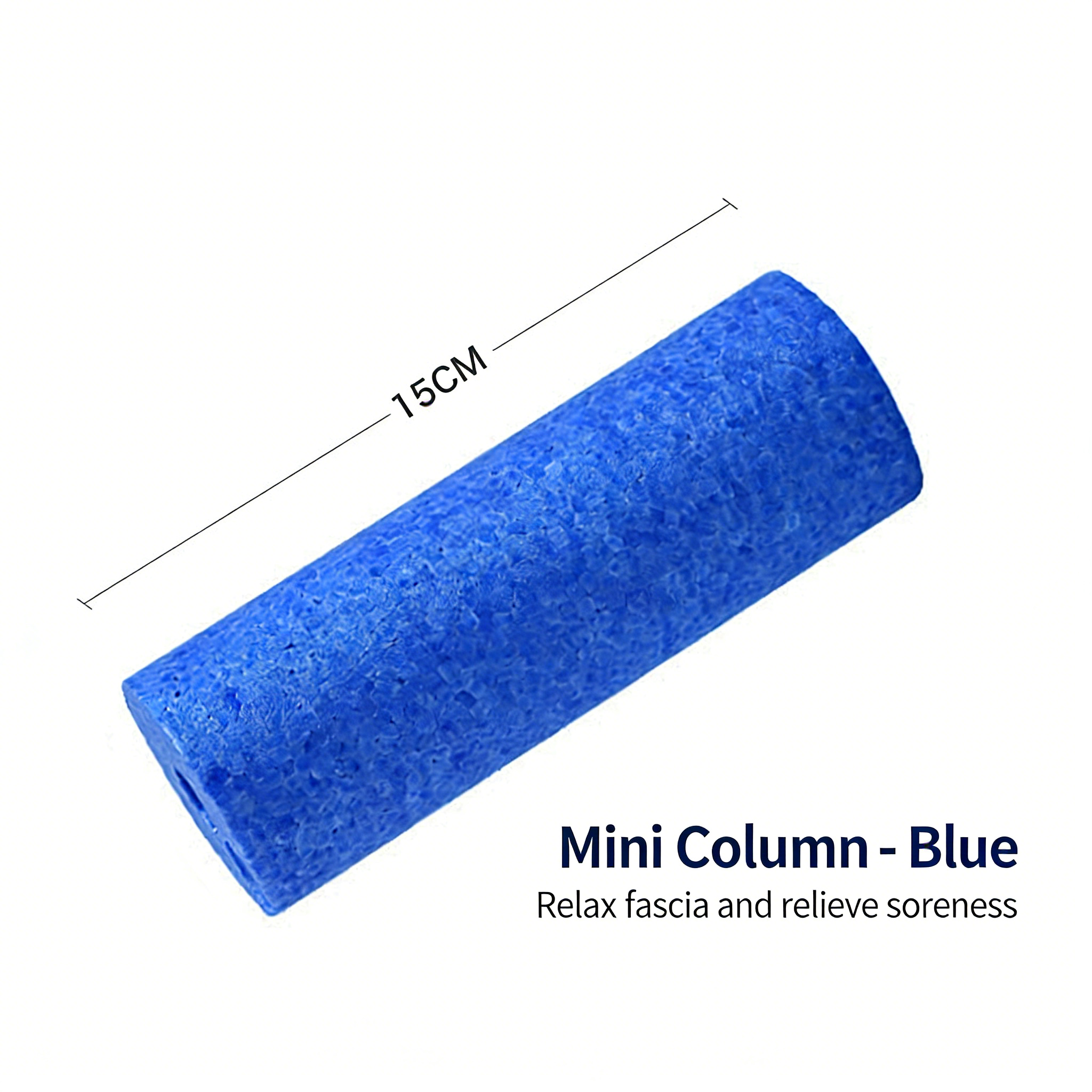 Bleu pur creux 15*5.3cm