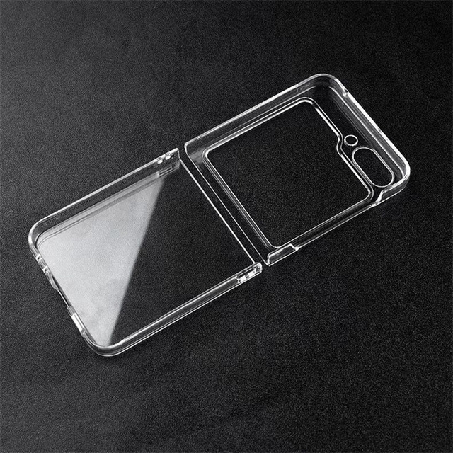 Clear Transparent Hard PC Back Phone Case for Samsung Galaxy Z Flip 6 7SE Flip 5 4 3 5G Fold Clear Mobile Phone Cases