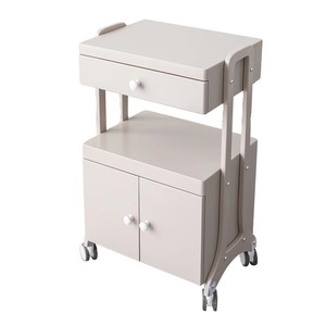 Carrito de Salón Moderno de Madera de Alta Gama con 4 Ruedas, Cajón Multifuncional <span class=keywords><strong>M</strong></span>óvil para Belleza, Arte de Uñas y Bordado - Product Image 5