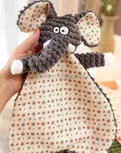 Jouets à mâcher en peluche pour chien 2026 avec couineur et <span class=keywords><strong>papier</strong></span> froissé, modèles renard et éléphant, pour les dents de chiot et de chien adulte - Product Image 5