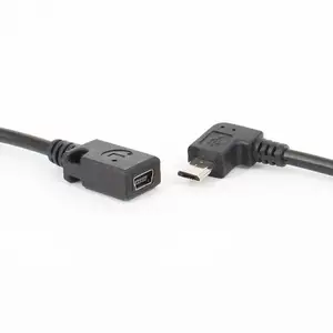 直角マイクロ usb にミニ Usb M/F ケーブル OTG データ充電