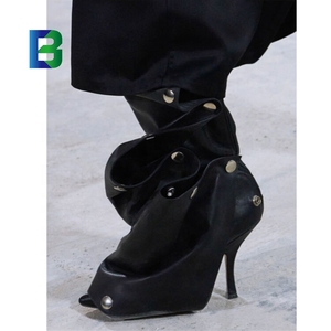 Destek OEM/ODM kadınlar kış yüksek topuk çizmeler bayan Stiletto topuklu diz yüksek çizmeler uyluk yüksek Baggy çizmeler - Product Image 6