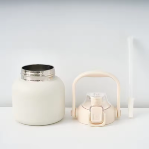 Ly giữ nhiệt Inox hai lớp dung tích lớn 600ml/800ml có tay cầm và nắp ống hút - Product Image 5