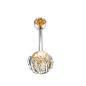 Nguồn Mới Thép không gỉ sọ bụng vòng rốn xuyên tay nắm bóng khoan nhiều màu tùy chọn bao gồm cả trẻ em - Product Image 3