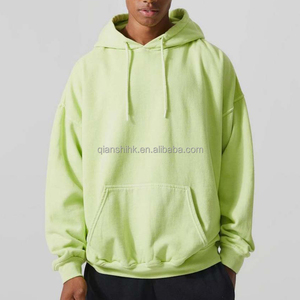 100% coton Baggy Streetwear Drop Should Heavyweight Blank Custom 3D Puff Print Design Cotton Fleece Unisex Oversized Hoodies - Product Image 3